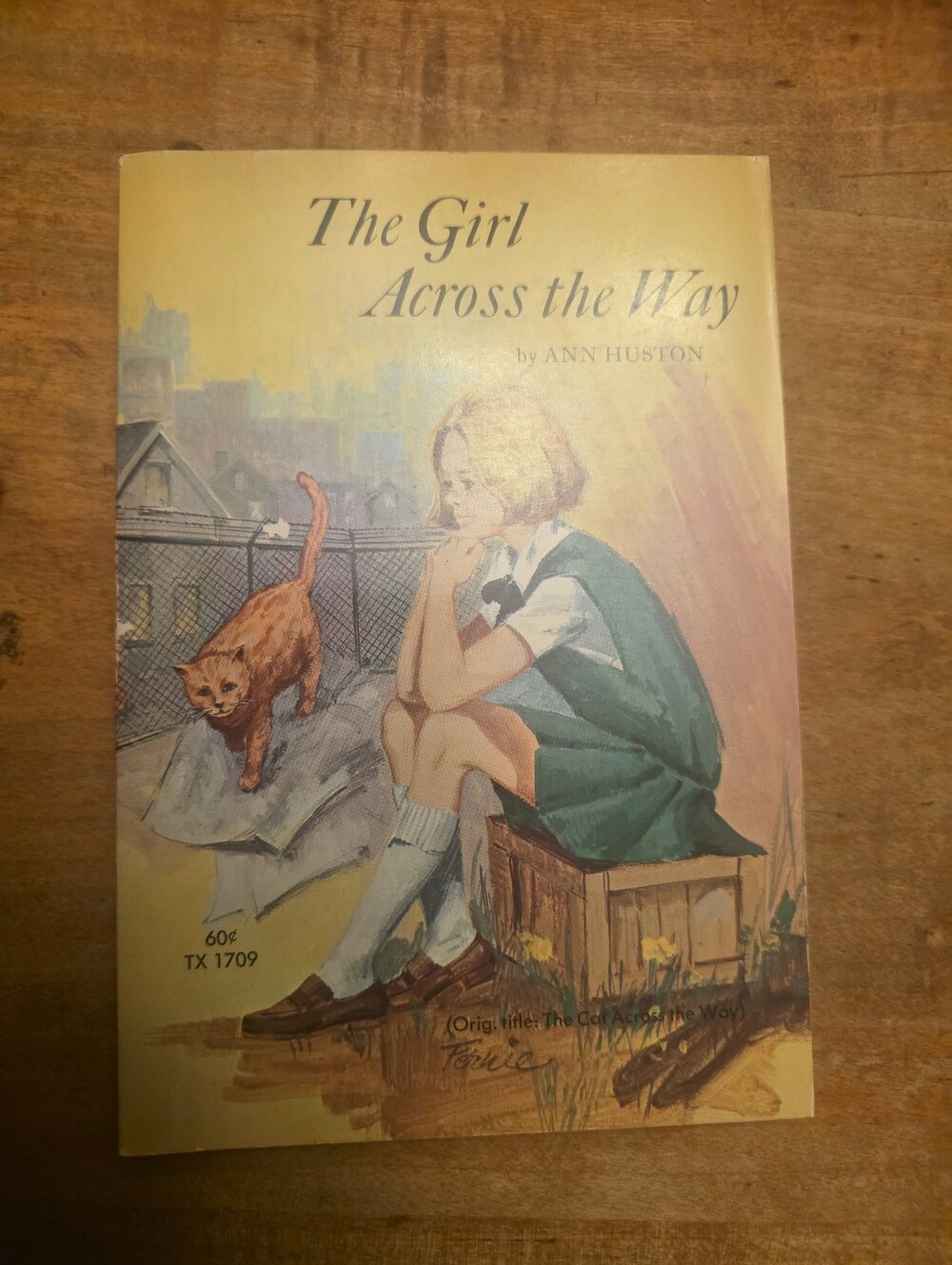 Girl Across the Way by Ann Huston (Scholastic First Printing 1970)